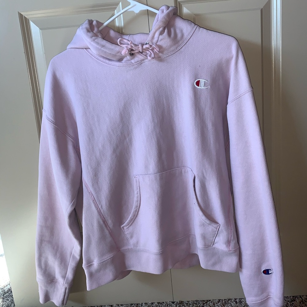 Light Pink Champion Hoodie